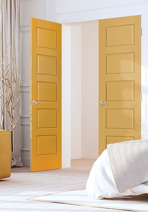 Yellow Interior Door